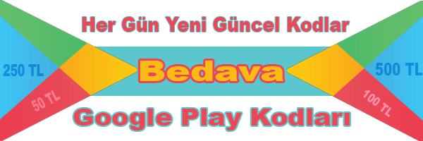 Bedava Google Play Kodları