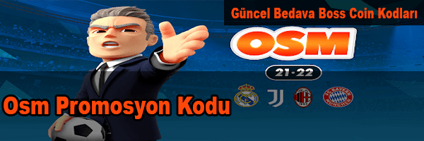 Osm Promosyon Kodu Güncel