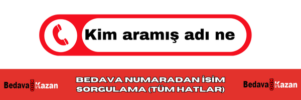 Bedava Numaradan İsim Sorgulama (Tüm Hatlar)